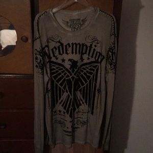 Raw state graphic long sleeve